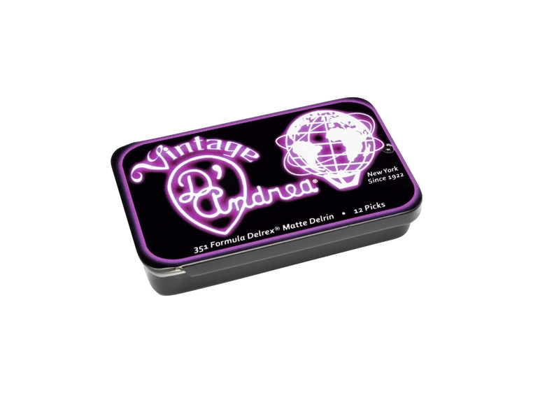 D'Andrea Delrex 351 - 0,60 Thin Medium Orange, Plekter Tin 12-pakning 