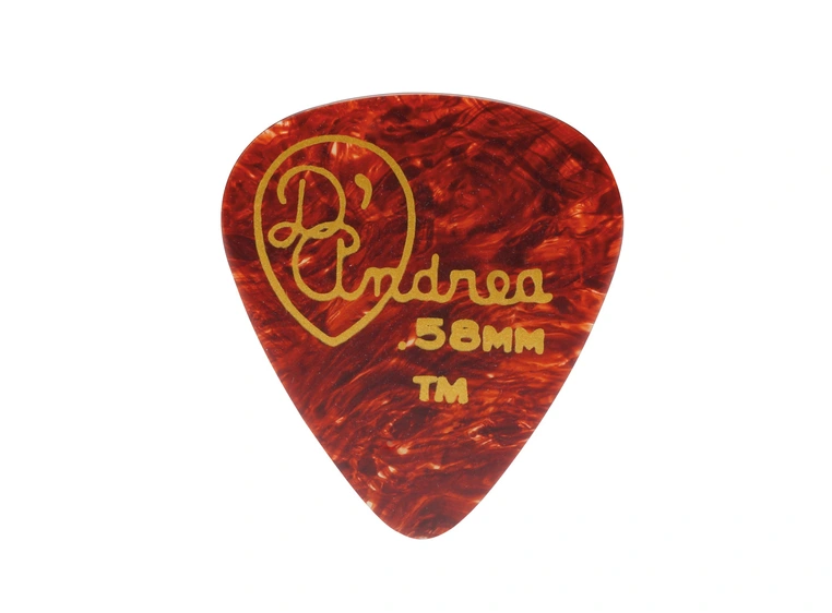 D'Andrea Shell Celluloid 351 - 0,58 Thin Med Riffle Pack 72-pakning 