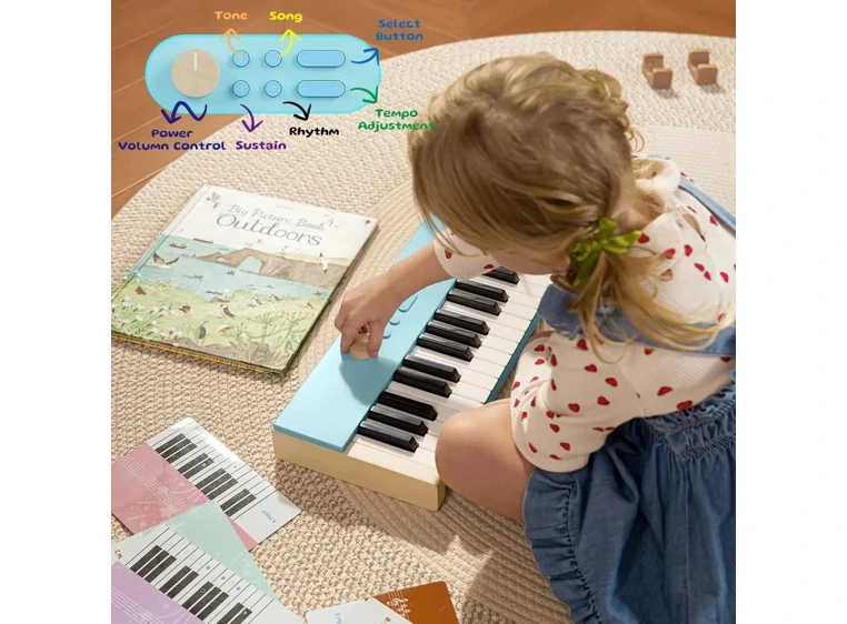 Donner KIDO V-20 el-piano for barn light blue 