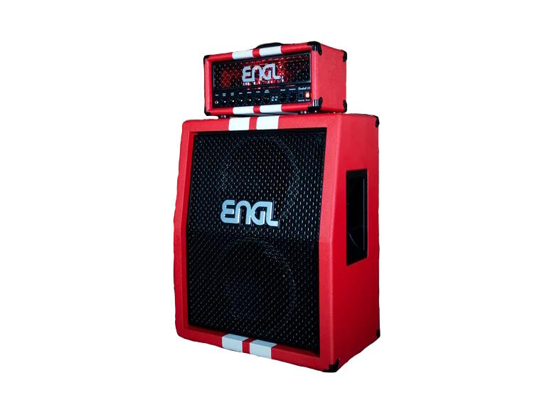 ENGL E633 Fireball 25 40th Anniversary Limited Ed. Red Racing Stripes Topp+Kab