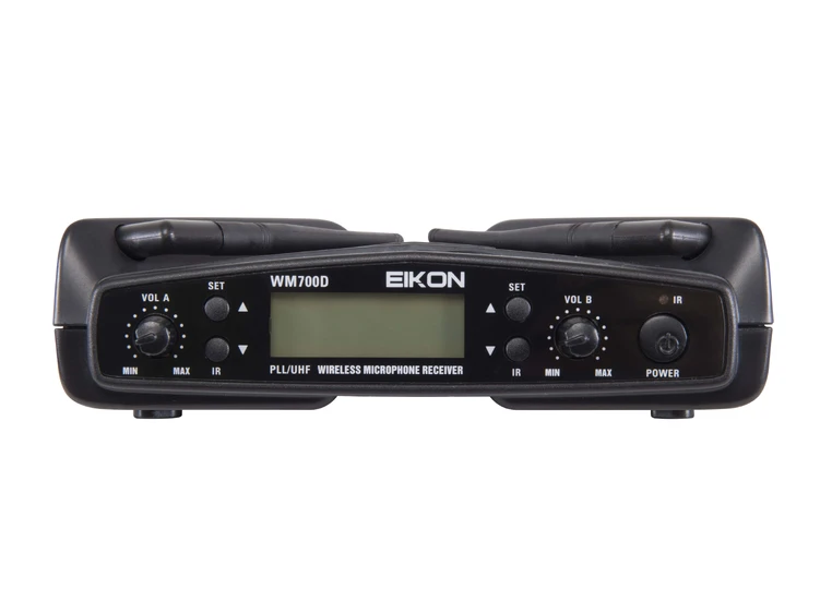 Eikon WM700DKIT Dobbelt trådløst system Håndholdt+bøyle/mygg (823–832 MHz) 
