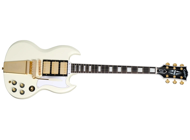 Epiphone 1963 Les Paul SG Custom Classic White, Maestro Vibrola, m/case 