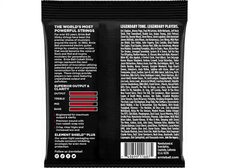 Ernie Ball 2716 Cobalt Burly Slinky (011-052) 