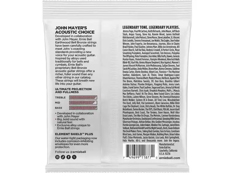 Ernie Ball EB-2346 Earthwood Bell Bronze (012–054) Medium 