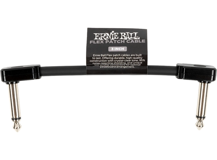 Ernie Ball EB-6438 Flex Patchkabel Black 7,5cm 