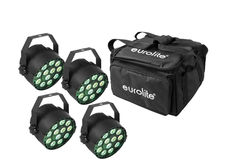 Eurolite Set 4x LED PARty TCL Spot & Soft-Bag 