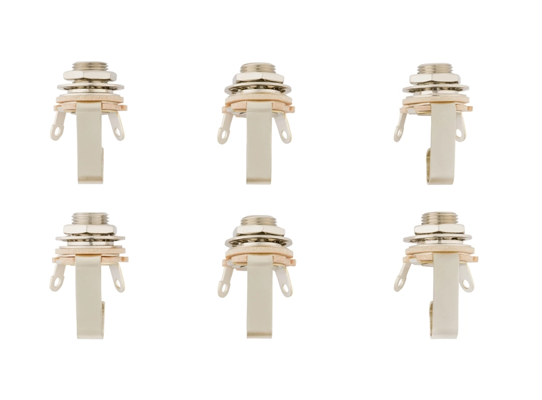 Fender 1/4" 2-Conductor Guitar Output Jack (6-pack) 