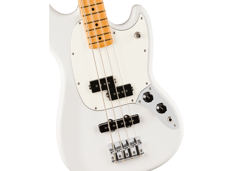 Fender Player II Mustang Bass PJ MN, Polar White