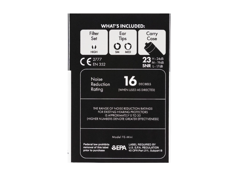 Fender Professional Hi-Fi Ear Plugs 