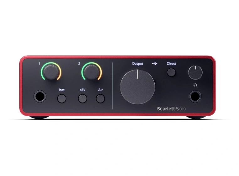 Focusrite Scarlett Solo Gen4 USB-lydkort, 2inn/2ut 