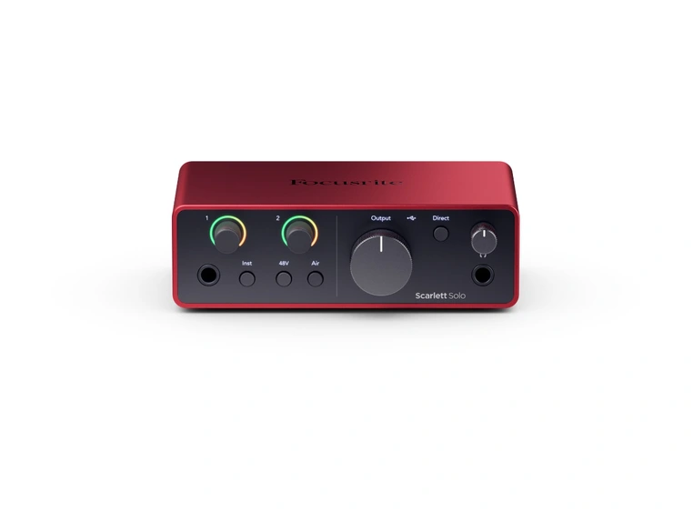 Focusrite Scarlett Solo Gen4 USB-lydkort, 2inn/2ut 