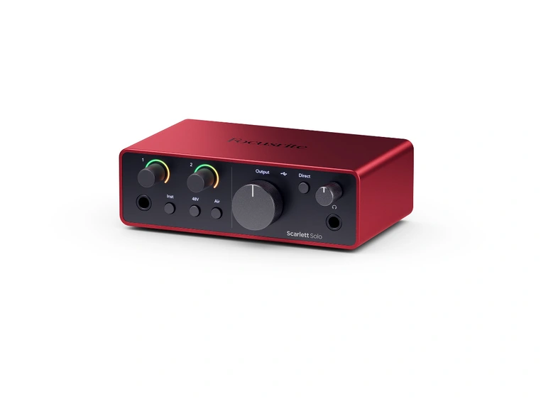 Focusrite Scarlett Solo Gen4 USB-lydkort, 2inn/2ut 