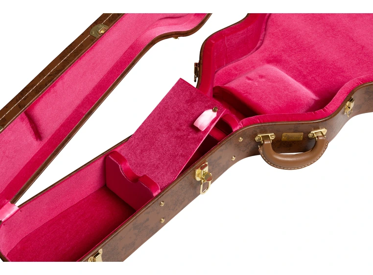 Gibson S&A Lifton Historic Case ES-335 Brown/Pink 