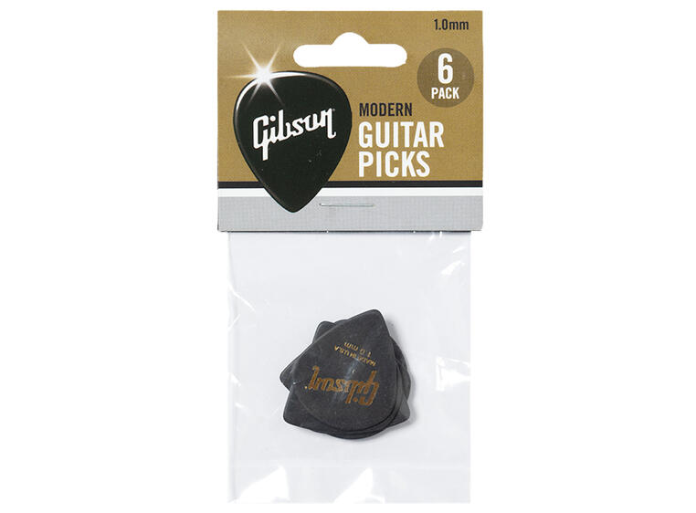 Gibson S&A Modern Guitar Picks 6-Pack, 1.0mm