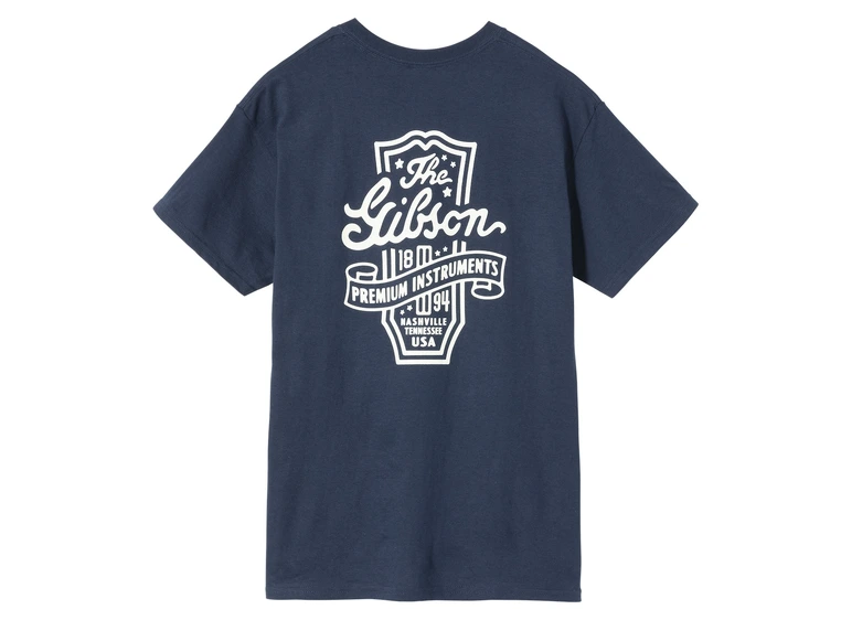 Gibson S&A Premium Instruments Tee (Navy) XL 