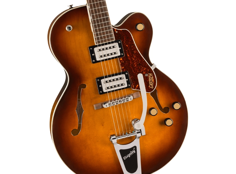 Gretsch G2420T Streamliner Hollow Body Bigsby, LF, Broad'Tron, Robusto Burst 