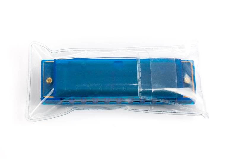 Hohner Translucent Harp Blue 