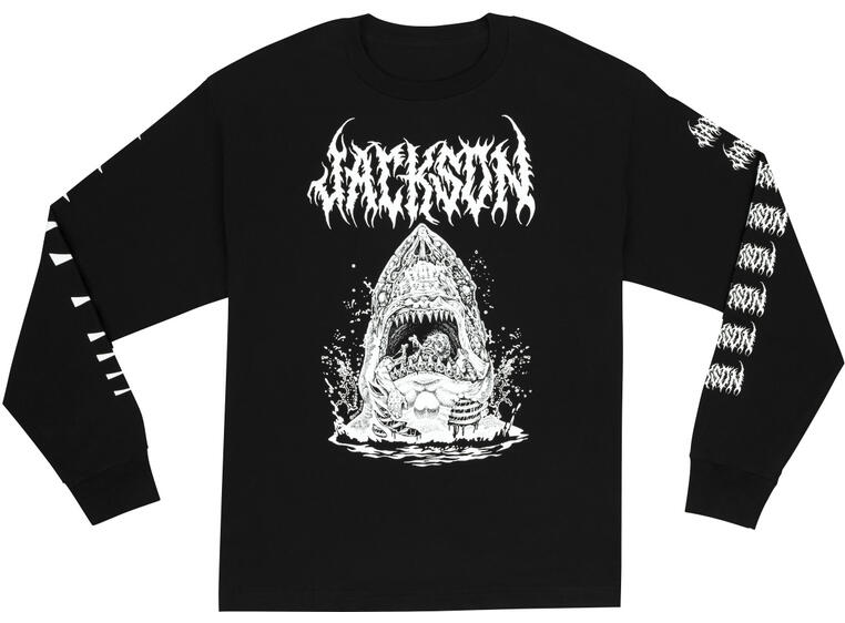 Jackson Sharkrot L/S T-Shirt, Black XXL