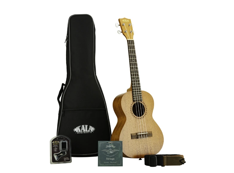 Kala KA-15-T BNDL Satin Mahogany Tenor Ukulele Starter Kit 