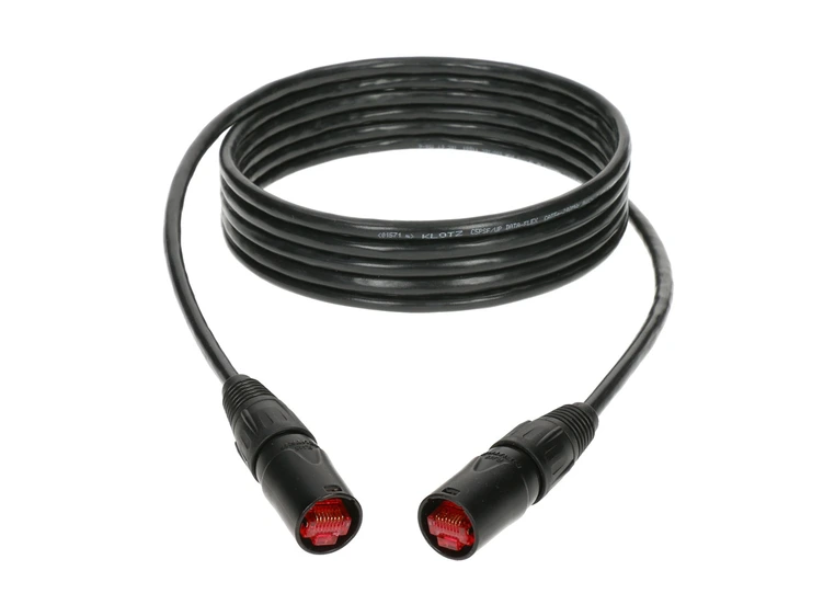 Klotz CAT5E SF/UTP EtherCON NE8MC/NE8MC Patch PUR Black 0,5m 