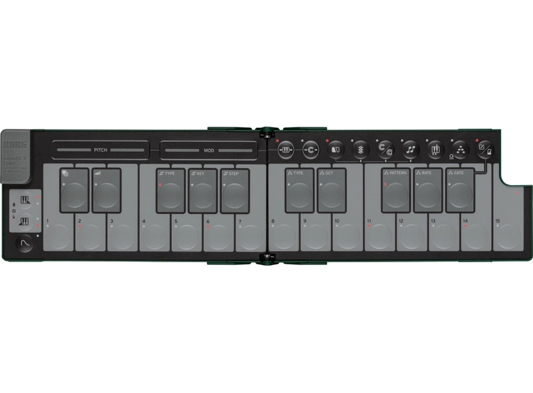 Korg nanoKEY Fold MIDI-keyboard Alpine Green 