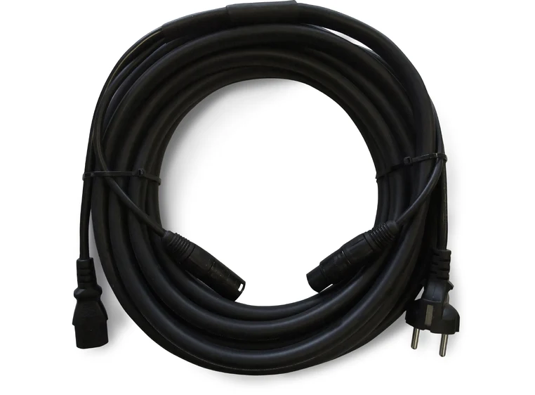 LEEM AIEC-7.5m Schuko han/XLR hun - IEC60320/XLR han 