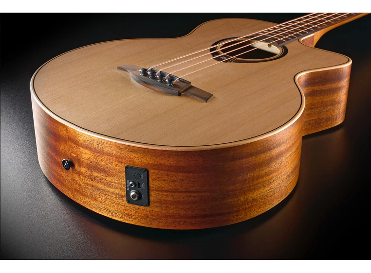 Lag Guitars HV10BCE HyVibe 10 Acoustic Bass Cutaway Satin 