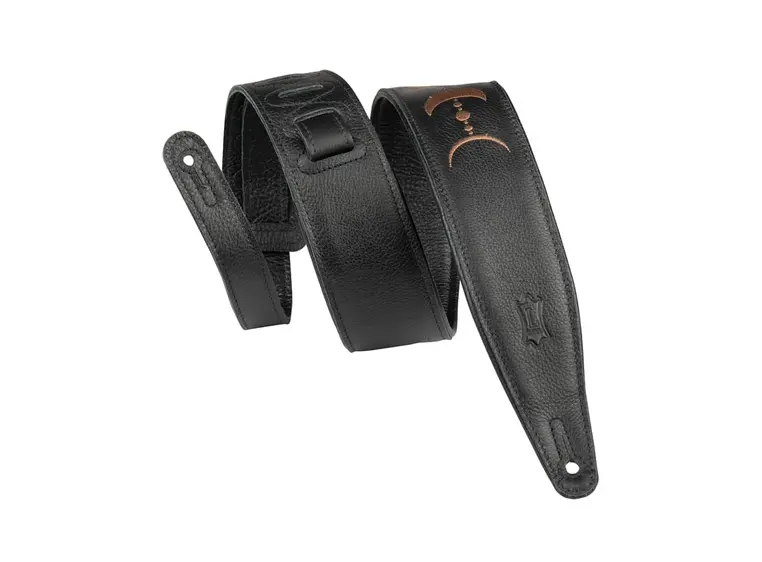 Levy's MG317MP-BLK-BRN 2.5" Leather Guitar Strap 48"-55'', Brown 