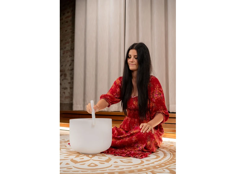 Meinl CSBM12B3 Crystal Singing Bowl 12" 440Hz, Crown Chakra B3 