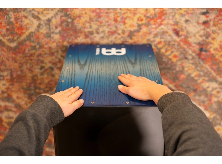 Meinl MCAJ100BK-PBF Headliner Snare Cajon Black - Pacific Blue Fade 