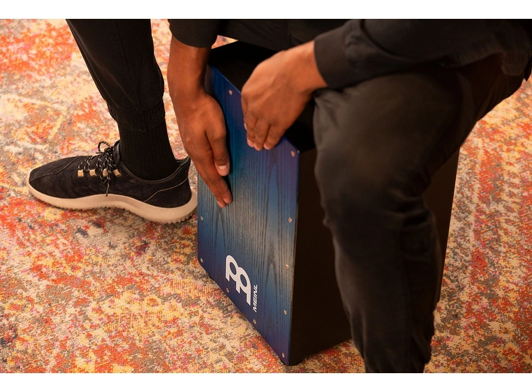 Meinl MCAJ100BK-PBF Headliner Snare Cajon Black - Pacific Blue Fade 