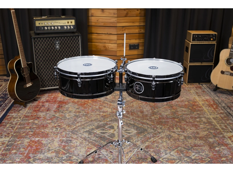 Meinl MTS1415BN Marathon Timbales 14 & 15, Black Nickel 