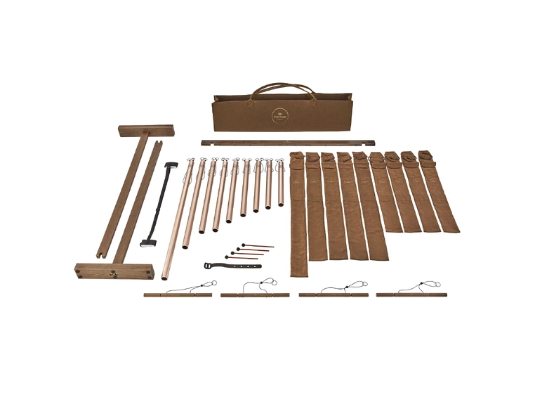 Meinl SBTSETSOL Sound Bath Tube Chimes Solfeggio Set, 9 Pcs. 