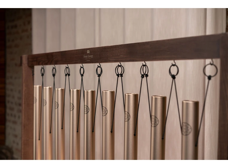 Meinl SBTSETSOL Sound Bath Tube Chimes Solfeggio Set, 9 Pcs. 