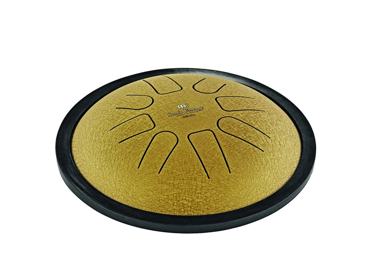 Meinl Sonic Energy SSTD3G Small Steel Tongue Drum, C Minor, Gold 