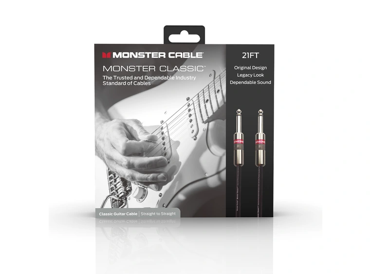 Monster Classic 21 ft straight 1/4" plug (600496) 