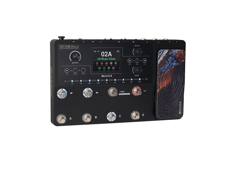 Mooer GE150 Max LI Multi Effects Pedal, w. Battery 