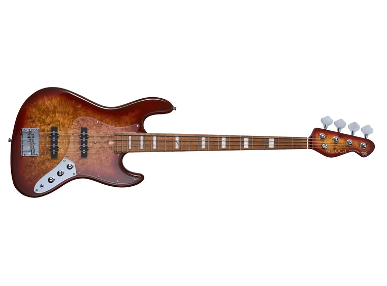 Mooer MBJ420 Electric Bass Guitar Red Burst 