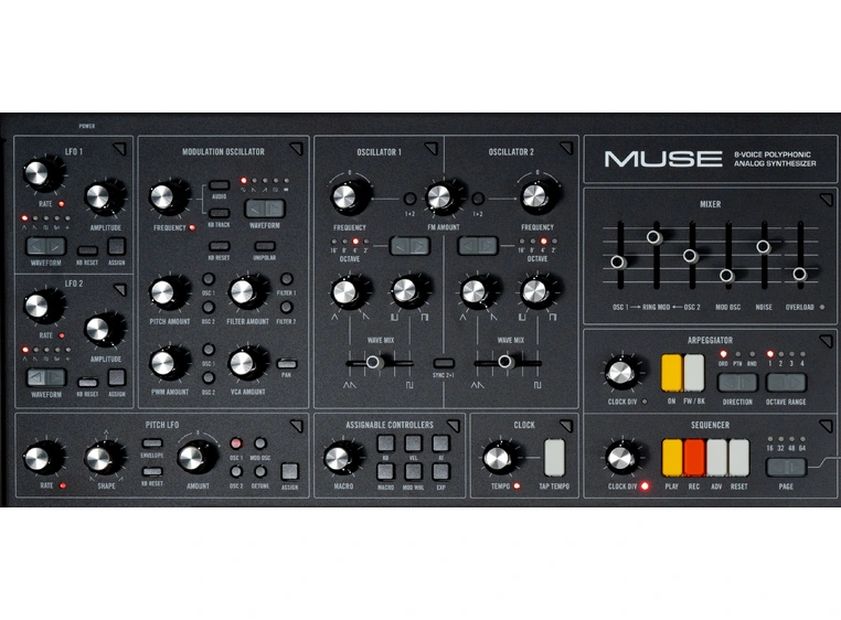 Moog Muse 8-voice polyfonisk synthesizer 