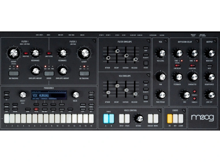 Moog Muse 8-voice polyfonisk synthesizer 