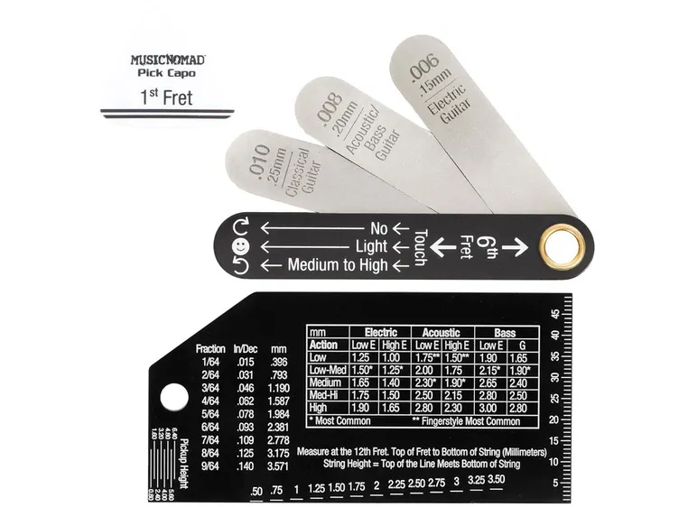 MusicNomad MN614 Truss Rod Relief Action Gauge 