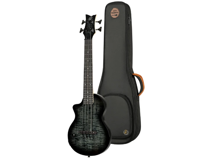 Ortega NEO-BS-TGB-L Ukulele bass med mik,  Solid body, Left 