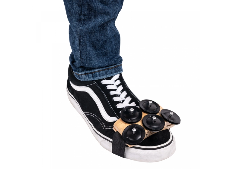 Ortega OSSFT-NT Singer/Songwriter Foot Tambourine, Natural 