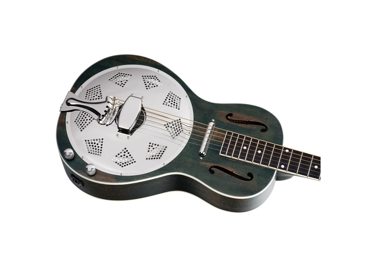 Ortega RRG30E-DD Americana Series Resonator Guitar, Denim 