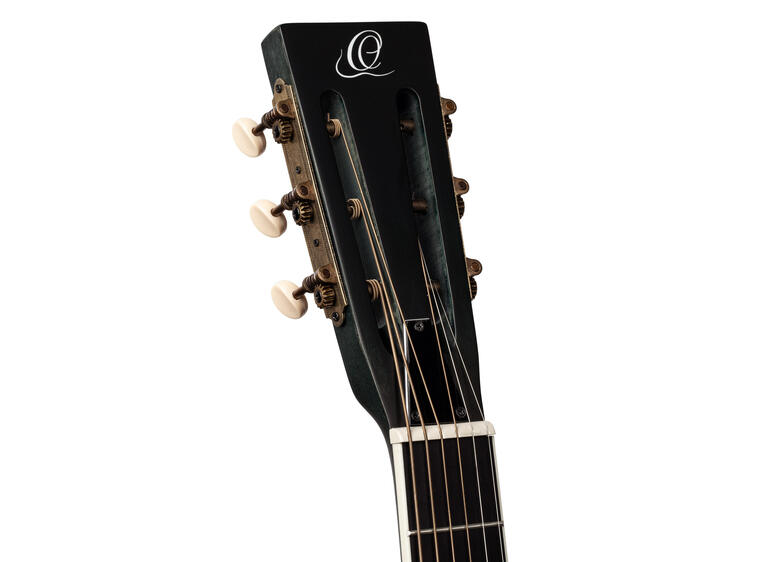 Ortega RRG30E-DD Americana Series Resonator Guitar, Denim