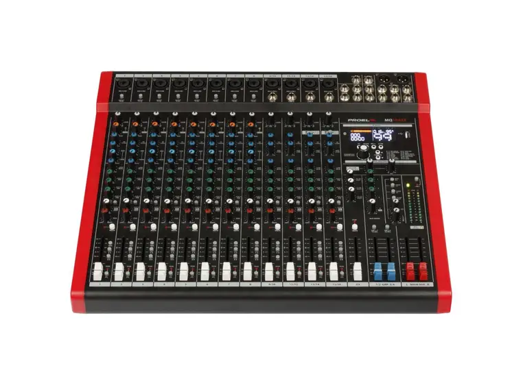 Proel MQ1642X 16-kanals mikser Med bluetooth, USB og effekter 