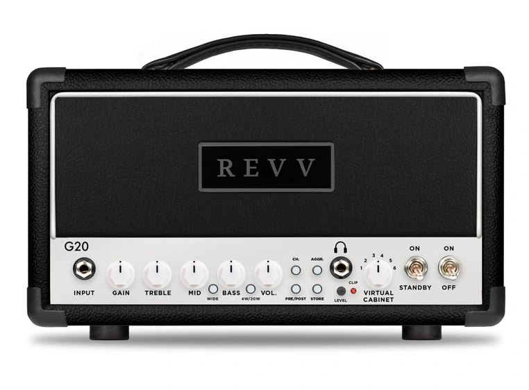 Revv G20 Rørtopp Headshell Black Western/Salt 'n Pepper 