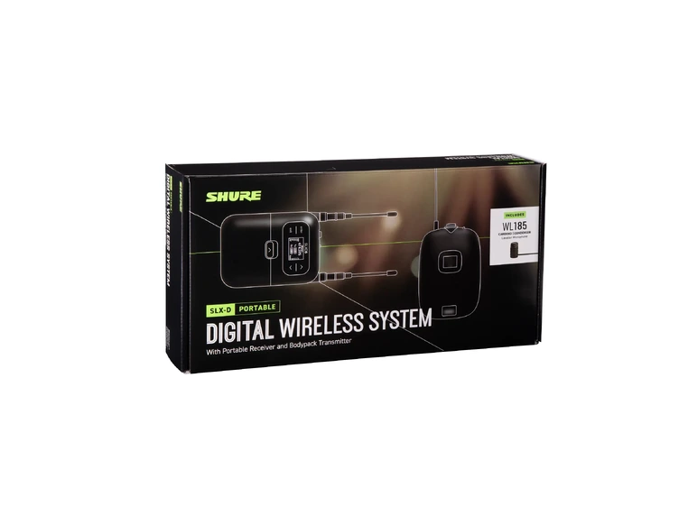 Shure SLXD Portabelt trådløst system S50 (823-865MHz) Med WL185 Mygg 
