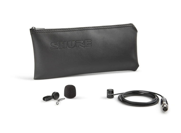Shure WL183MB/O-TQG Myggmikrofon Omni, Black 