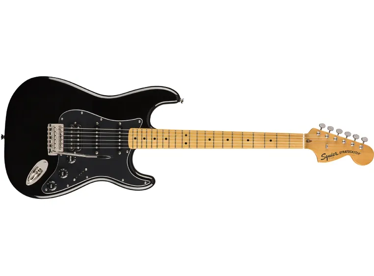Squier Classic Vibe '70s Stratocaster * HSS, Black, MN *Kunderetur 